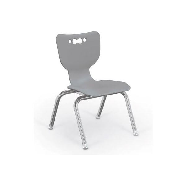 Balt Hierarchy 12 Plastic Classroom Chair - Set of 5 - Gray